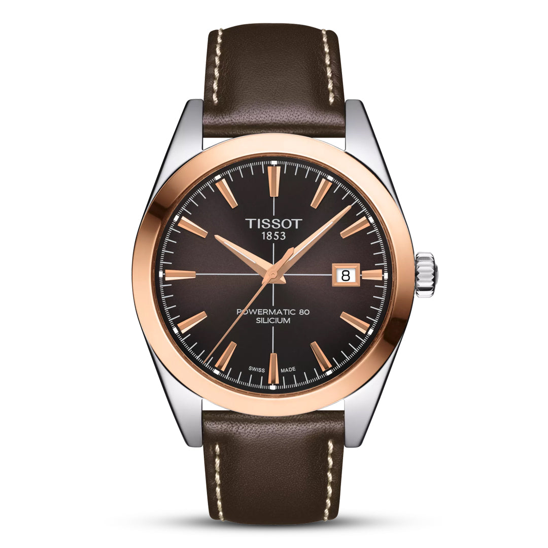 TISSOT POWERMATIC 80 SILICIUM SOLID 18K GOLD Watch| T927.407.46.291.00