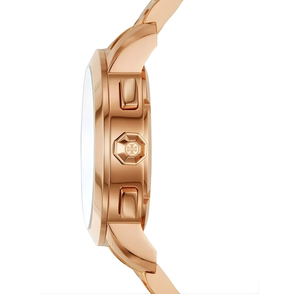 Tory Burch Rose Gold Beige Dial Ladies Watch TBW1033