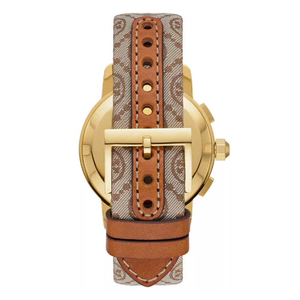 TORY BURCH JACQUARD GOLD-TONE LADIES WATCH TBW1050