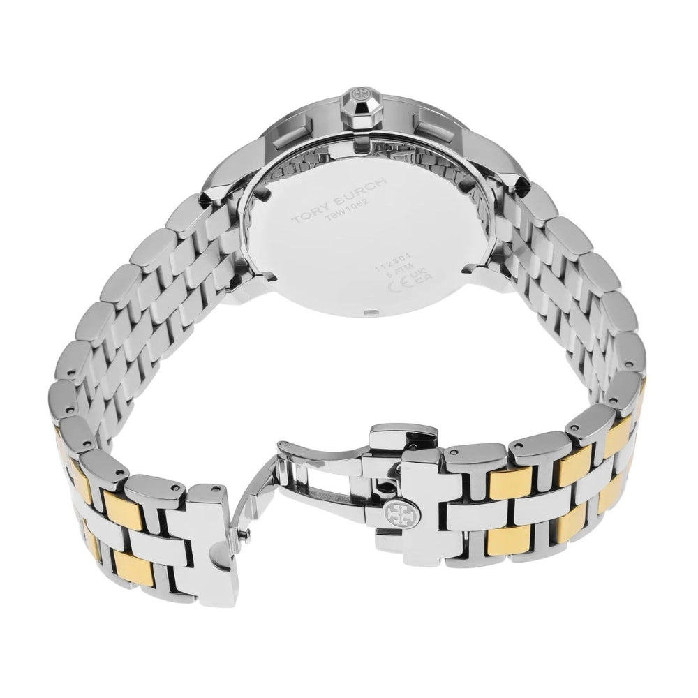 Tory Burch Dual Tone Beige Dial Ladies Watch TBW1052