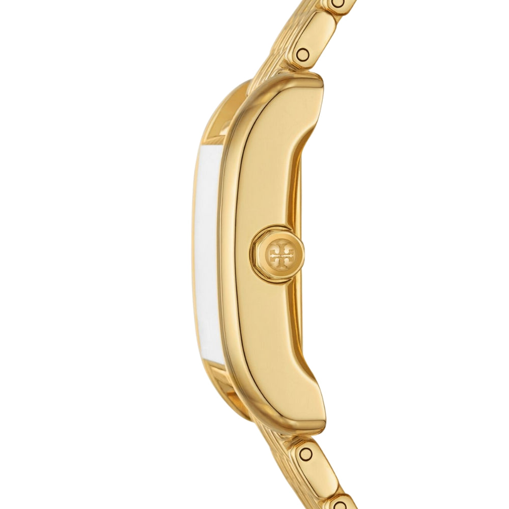 Tory Burch Eleanor Gold Tone White Dial Ladies Watch TBW1060