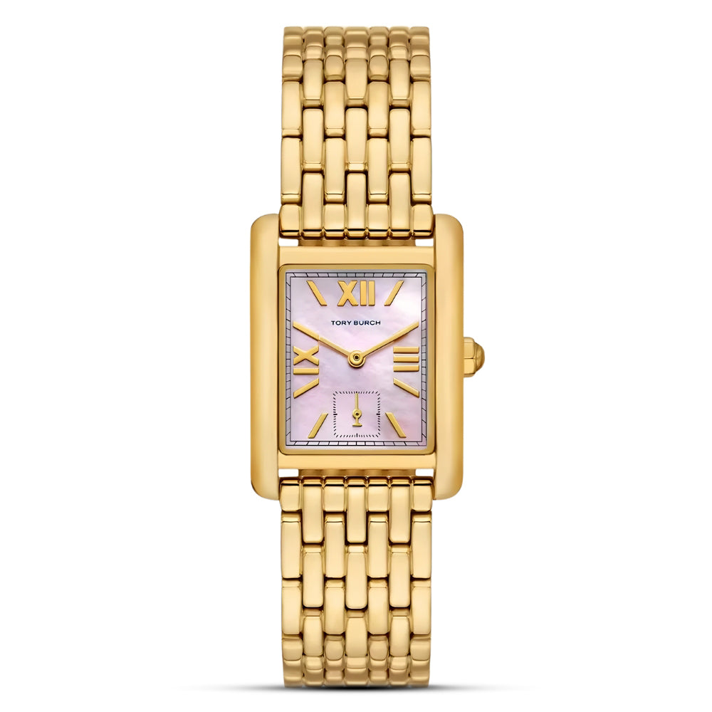 Tory Burch Eleanor Gold Tone MOP Dial Ladies Watch TBW1077