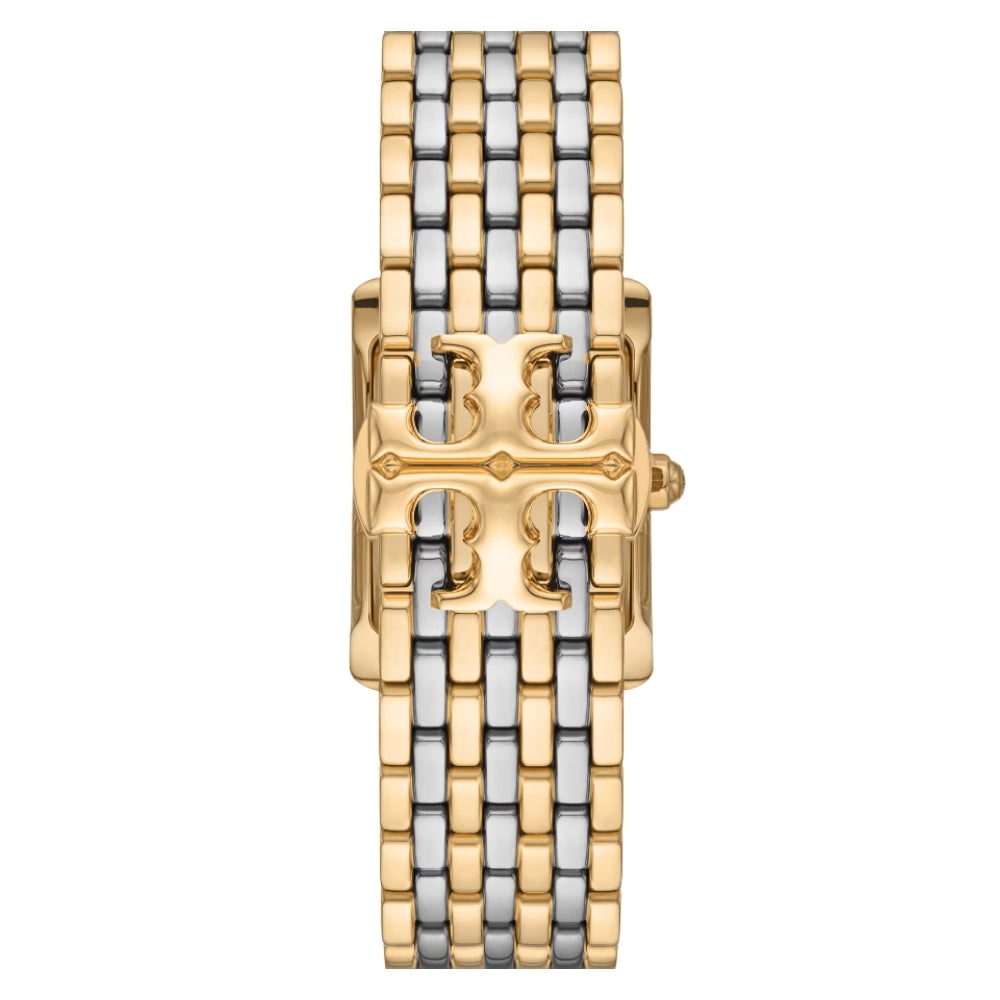 Tory Burch Eleanor Black MOP Dial Two Tone Ladies Watch TBW1084