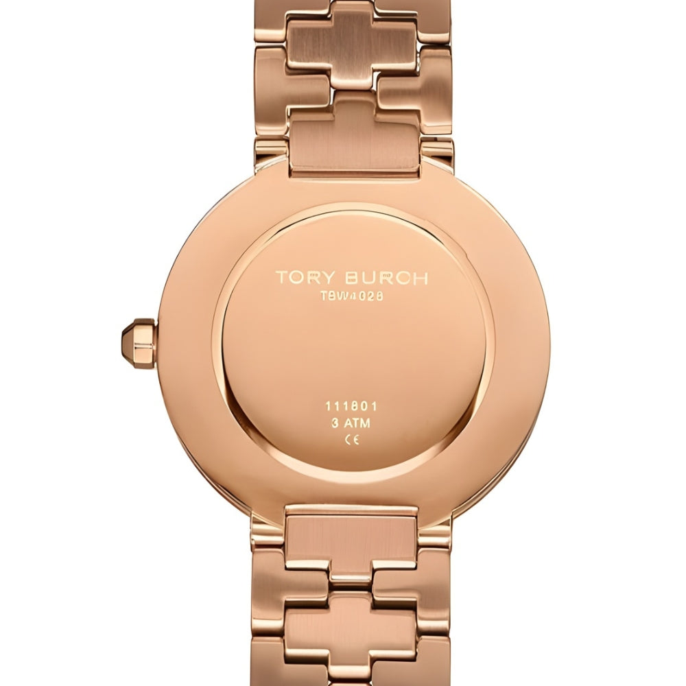 Tory Burch Reva Rose White Dial Ladies Watch TBW4028