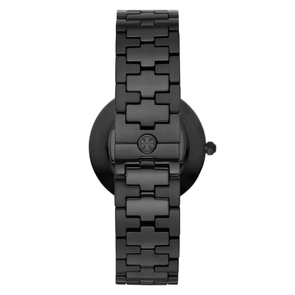 Tory Burch Reva Black-Tone Stainless Steel Ladies Watch TBW4039