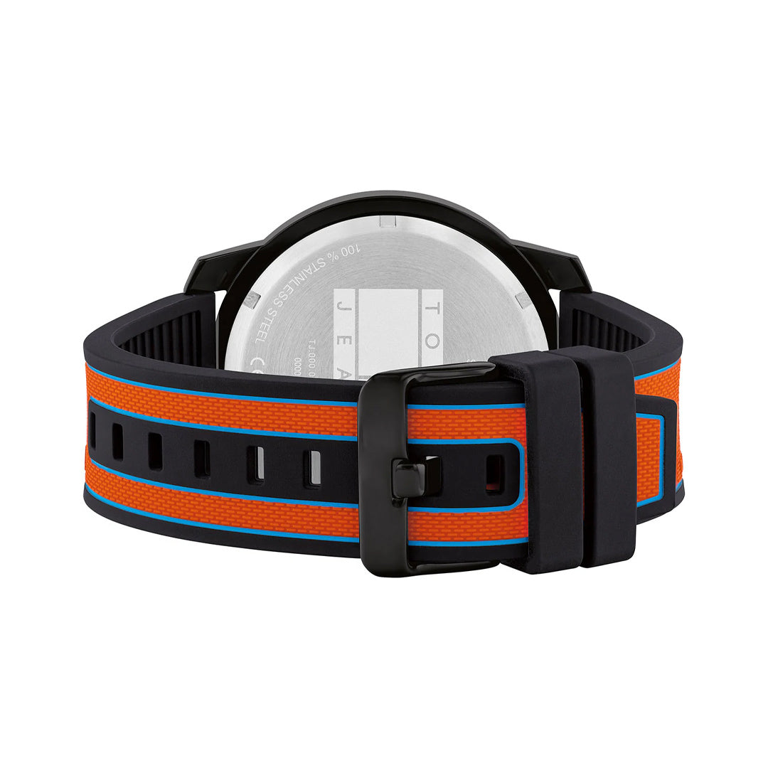 Tommy Hilfiger Black Dial Orange Band Men's Watch | TH1710583