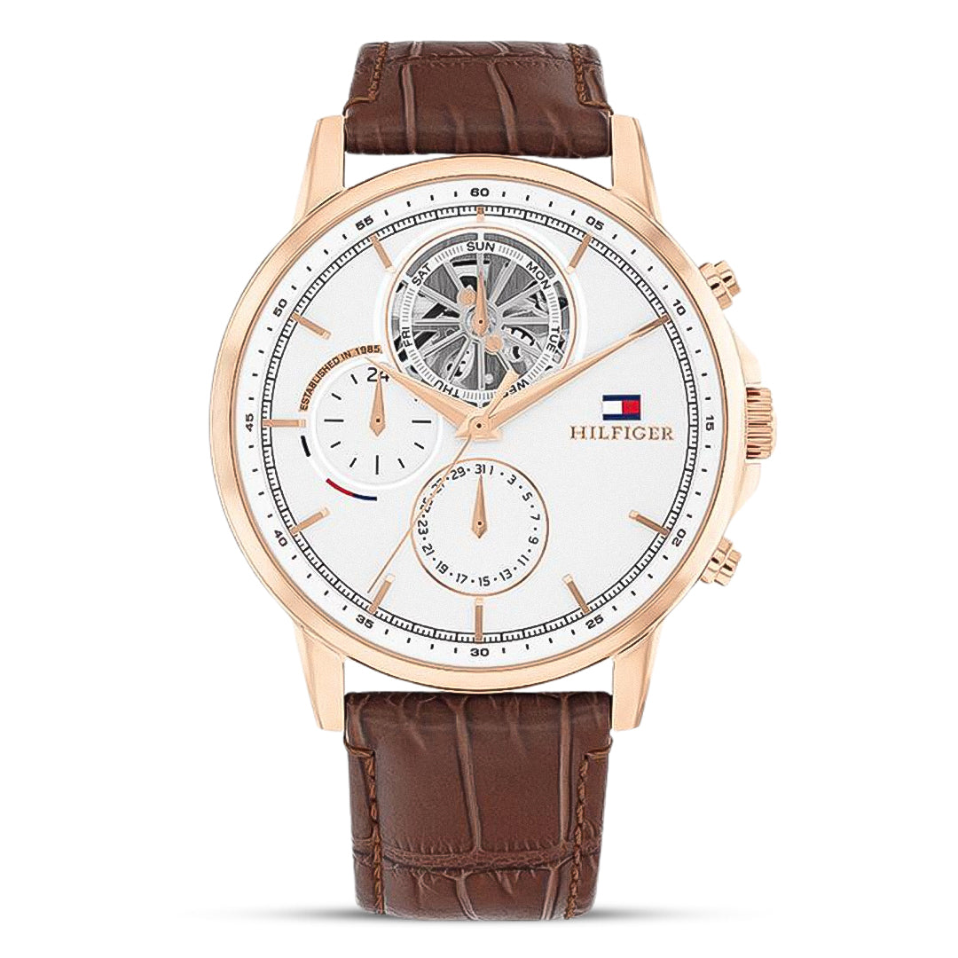 Tommy Hilfiger Tyson Skeleton White Dial Men's Watch | TH1710606
