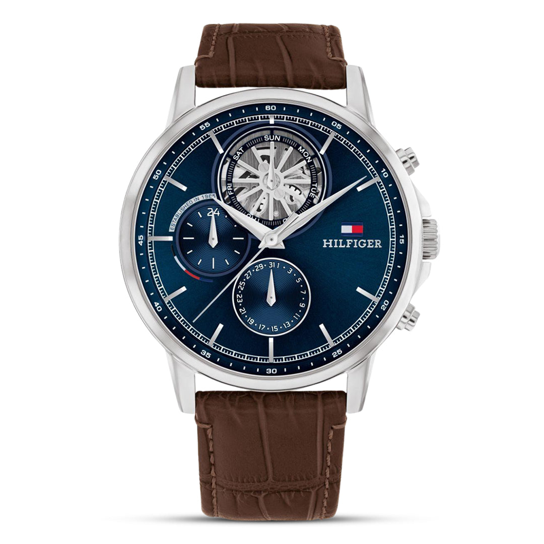 Tommy Hilfiger T-series Skeleton Navy Blue Dial Men's Watch | TH1710629