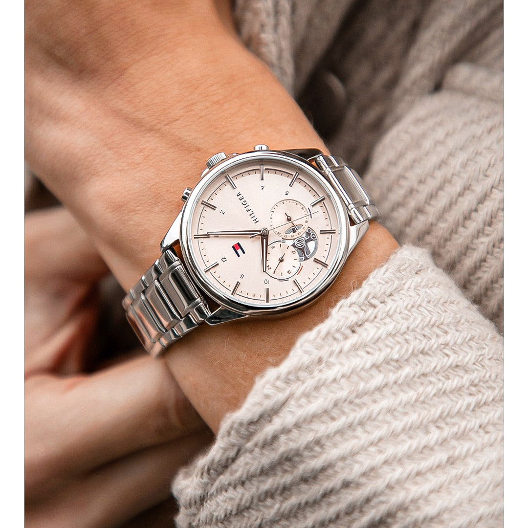 Tommy Hilfiger Quinn Automatic Pink Dial Ladies Watch | TH1782414