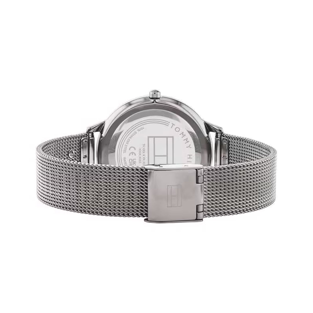 Tommy Hilfiger Grey Dial Grey Mesh Band Ladies Watch | TH1782587