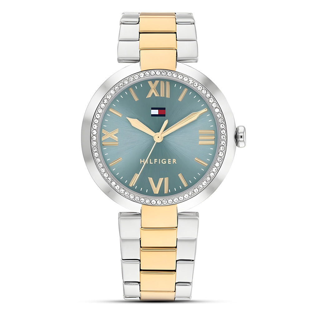 TOMMY HILFIGER ALICE GREEN DIAL WOMEN'S WATCH | TH1782680