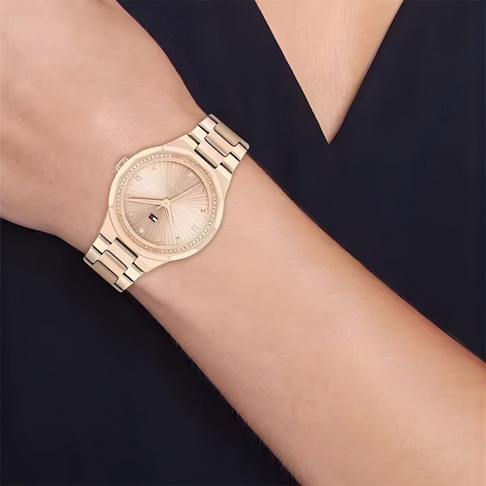 TOMMY HILFIGER ANALOG ROSE GOLD TONE WOMEN'S WATCH| TH1782726