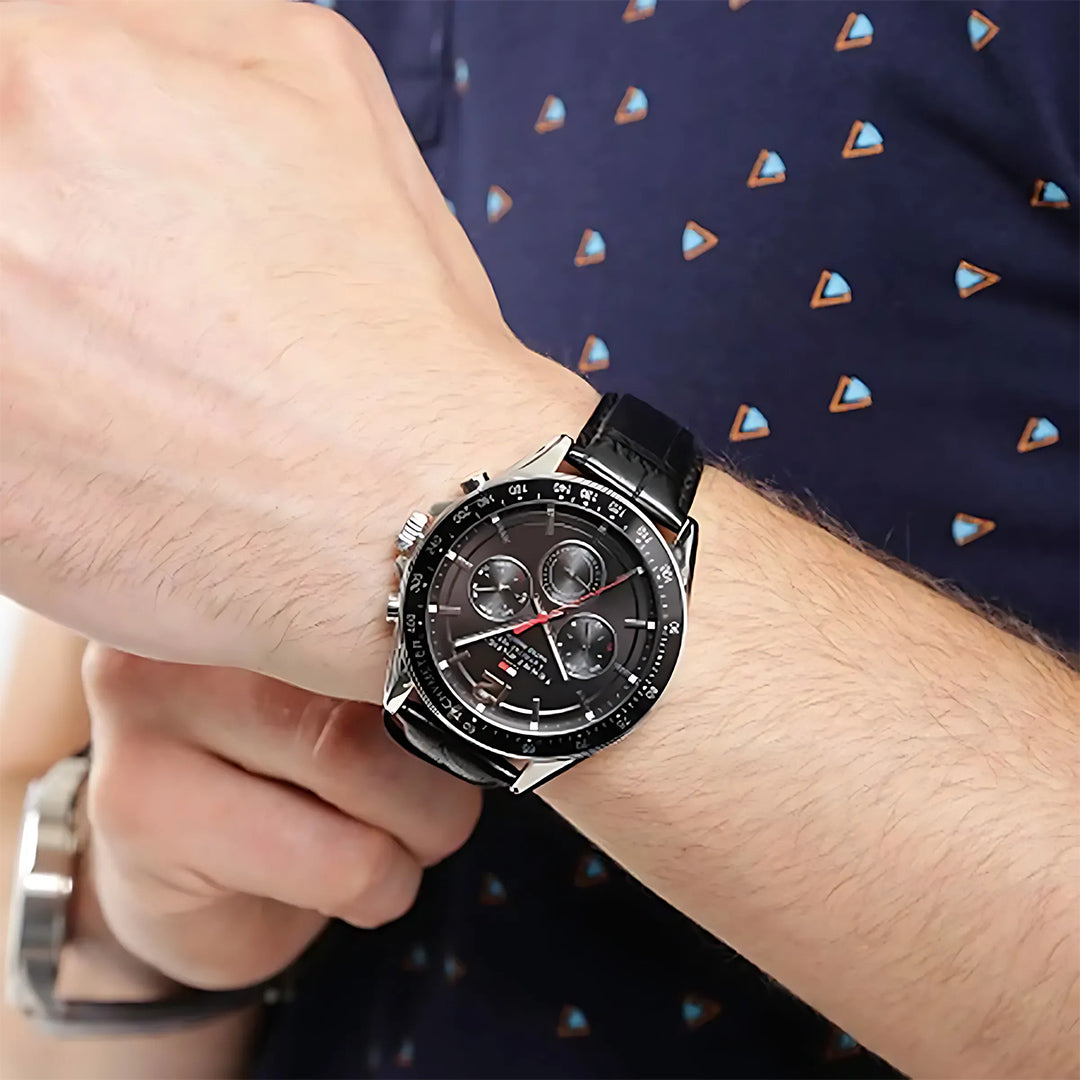 Tommy Hilfiger Luke Multifunction Black Dial Men's Watch | TH1791117