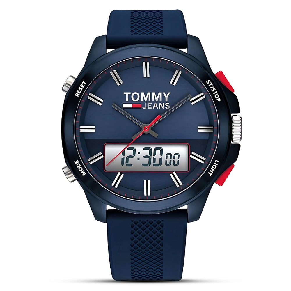 Tommy Hilfiger Silicone Strap Blue Dial Men's Watch | TH1791761
