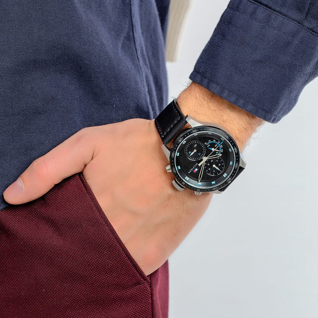 Tommy Hilfiger Trent Multifunction Black Dial Men's Watch | TH1791810