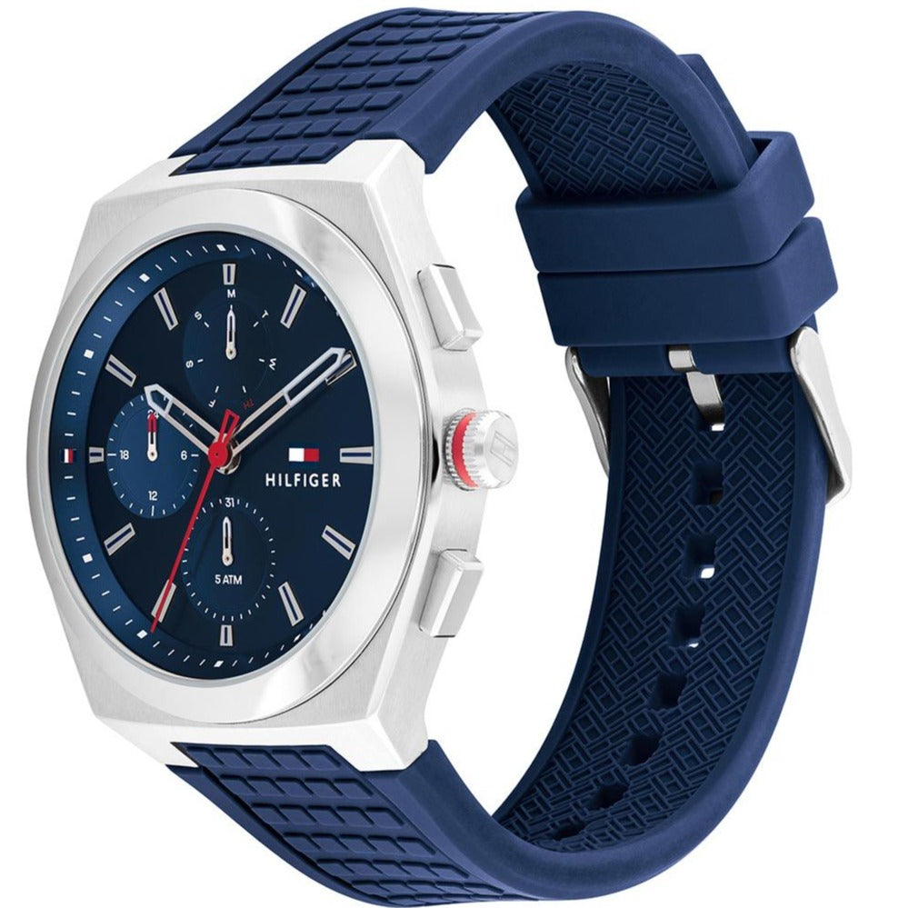 Tommy Hilfiger Conor Blue Silicon Strap Men's Watch| TH1791899