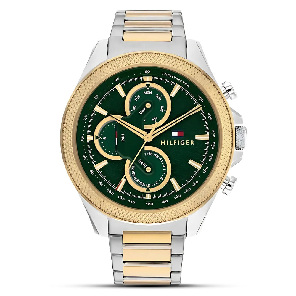 Tommy Hilfiger Clark Multifunction Green Dial Watch | TH1792079