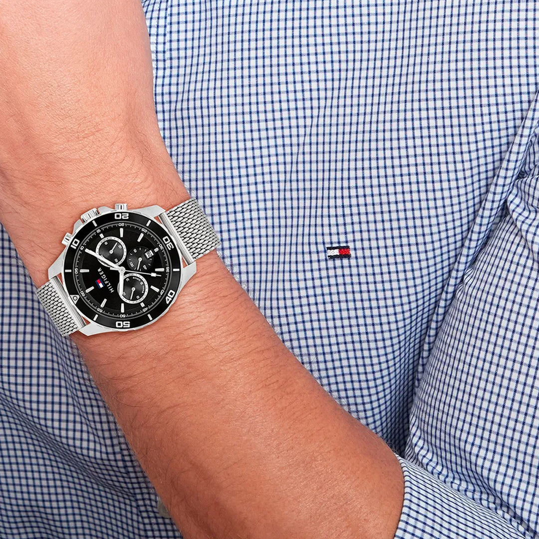 Tommy Hilfiger Jordan Chronograph Black Dial Men's Watch | TH1792092