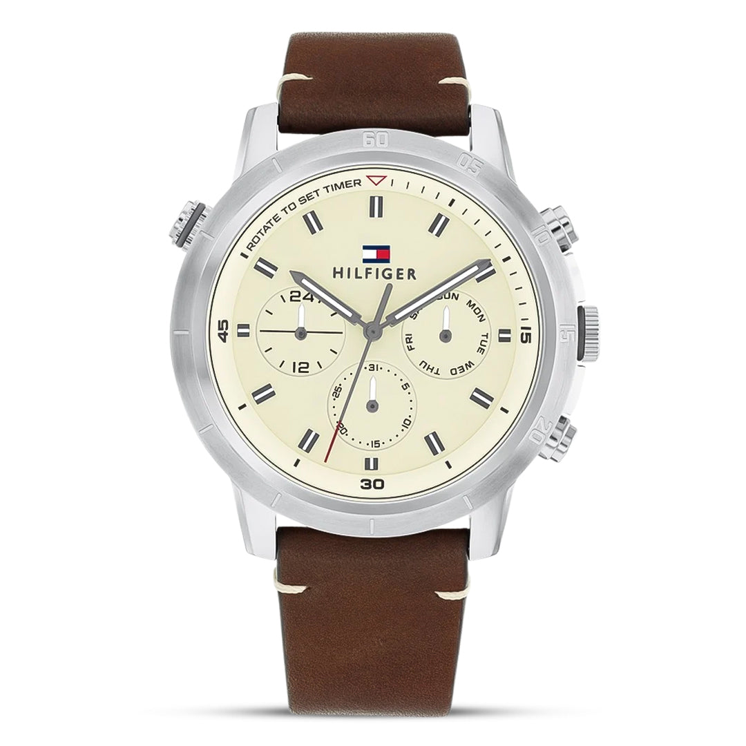 Tommy Hilfiger Cream Multifunction Watch Tommy Hilfiger Men main image 4
