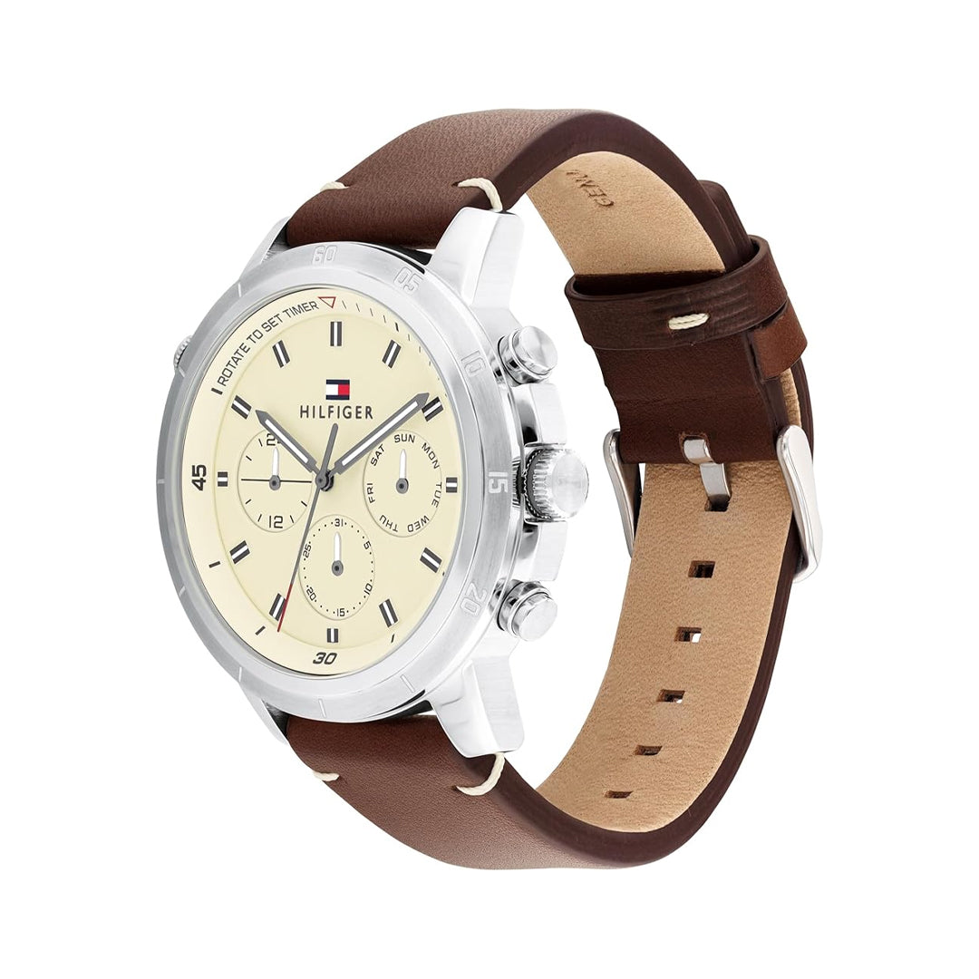Tommy Hilfiger Multifunction Cream Dial Men's Watch | TH1792102