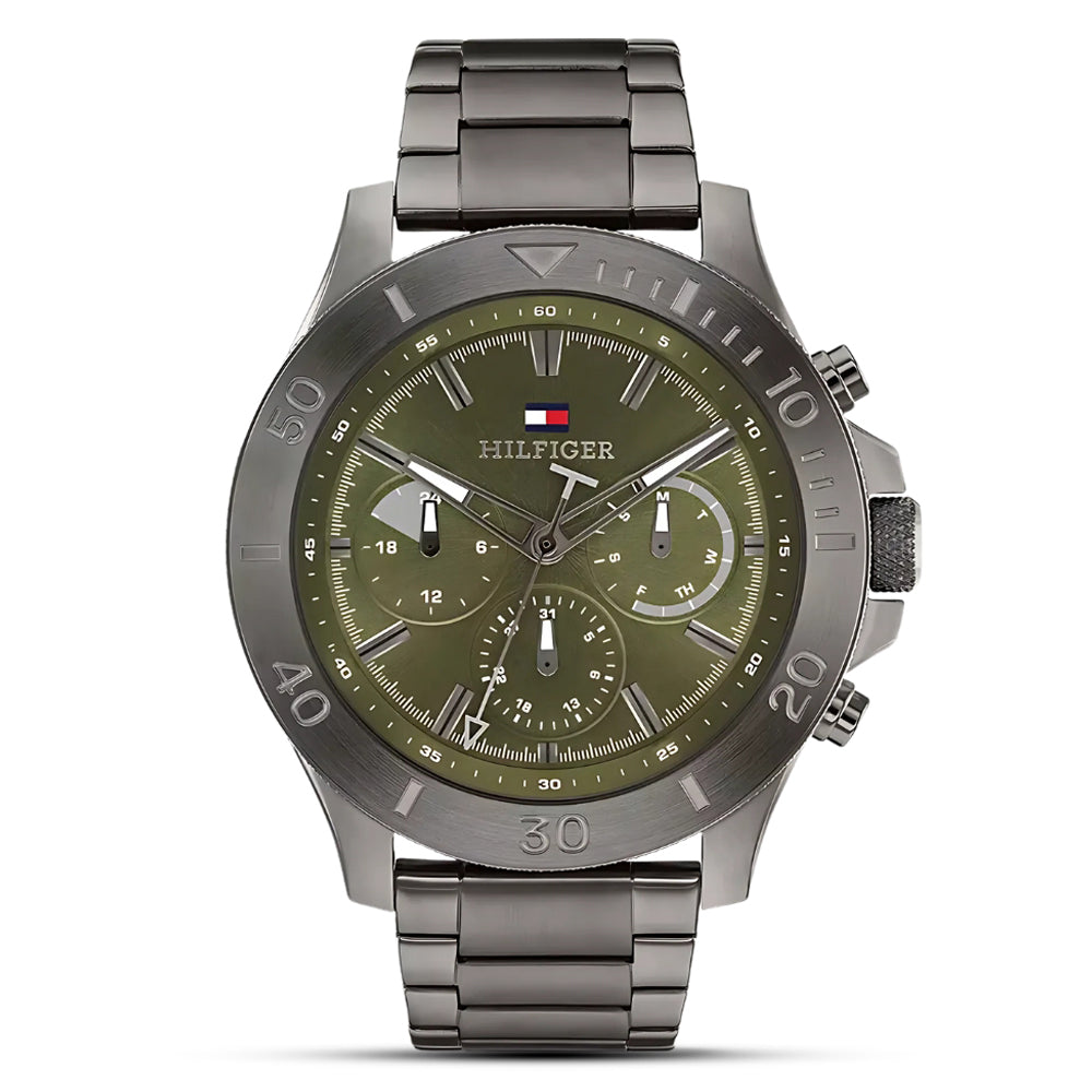 Tommy Hilfiger Bryan Round Green Dial Men's Watch | TH1792115
