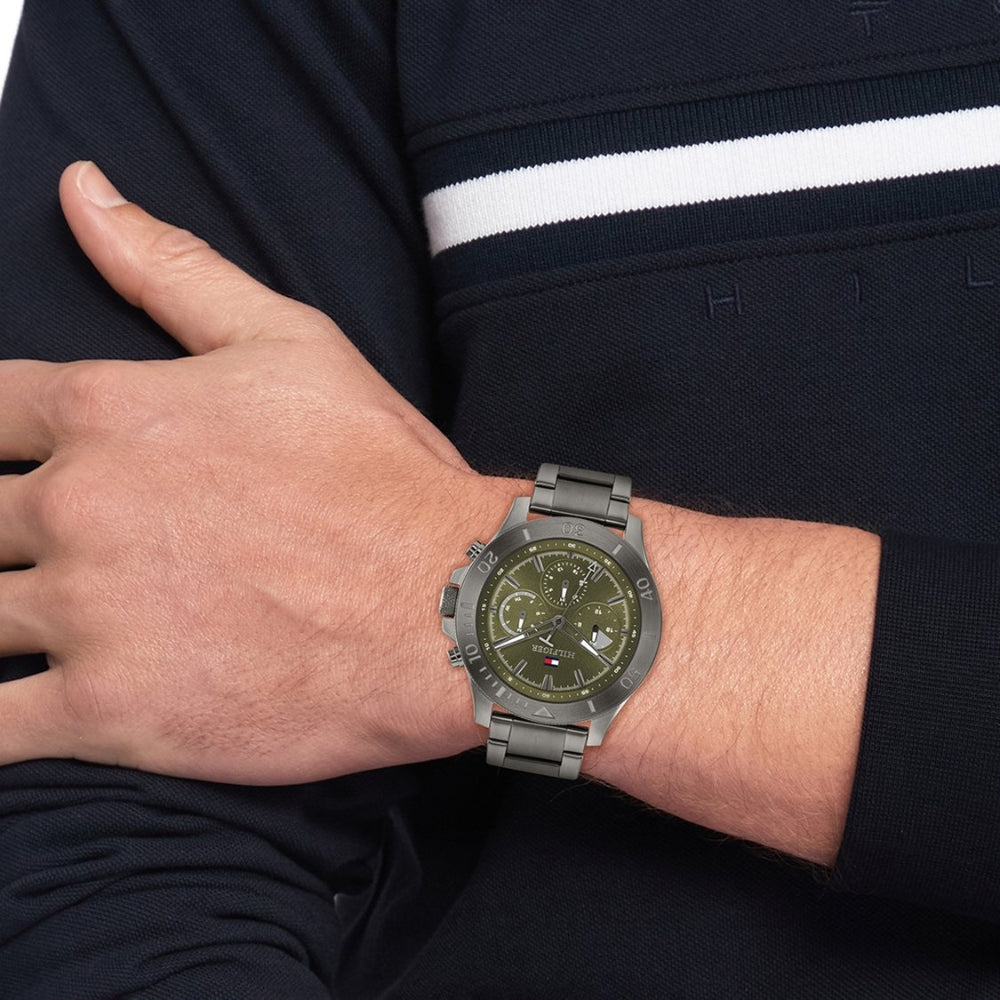 Tommy Hilfiger Bryan Round Green Dial Men's Watch | TH1792115