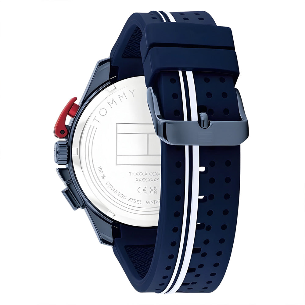 TOMMY HILFIGER ANALOGUE BLUE SILICON STRAP MEN'S WATCH TH1792169