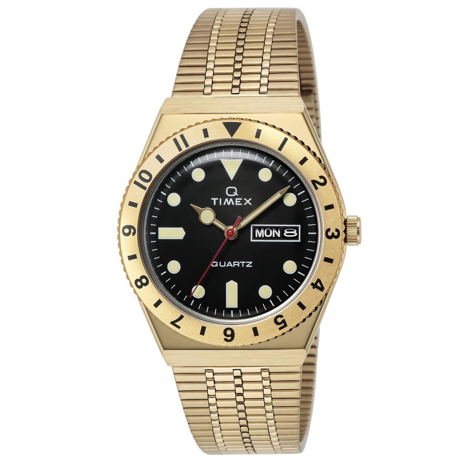 Timex Q Reissue Gold-Tone Black Dial Men's Watch| TW2V18800
