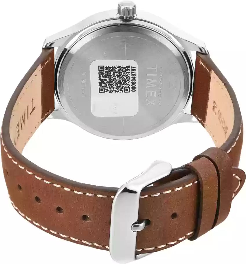 Timex Analogue Beige Dial Brown Strap Men's Watch| TWTG65SMU13