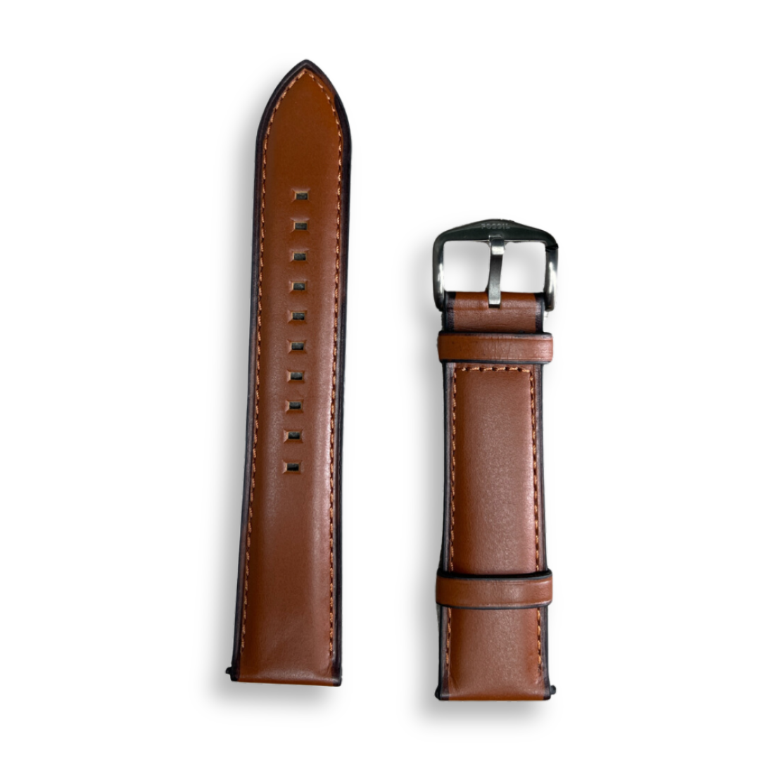 Fossil 22mm Brown Leather Men Watches Strap | FS5512S