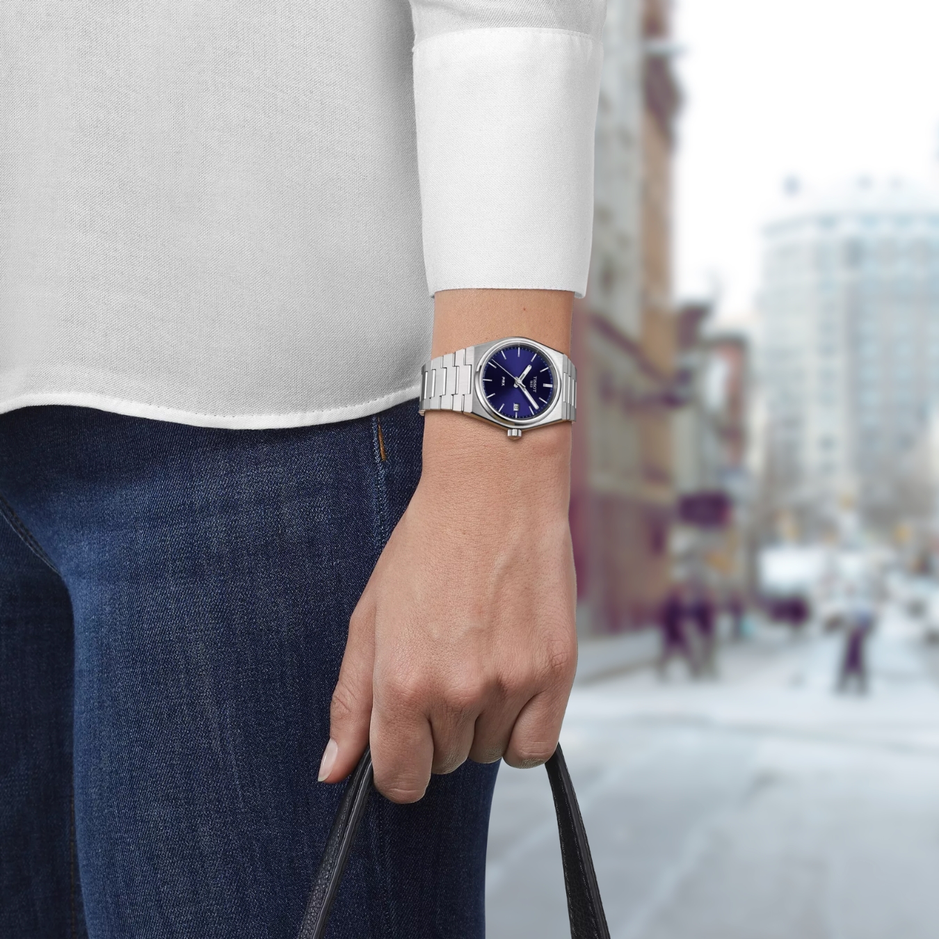 TISSOT PRX Quartz 35mm Blue Dial Unisex Watch | T137.210.11.041.00