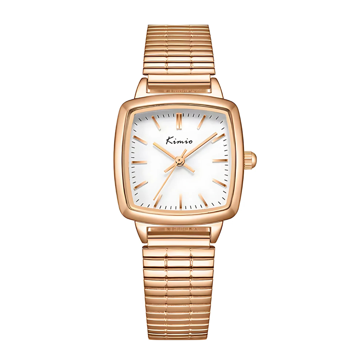Kimio White Dial Rose Gold Strap Ladies Watch | K6526S-XZ1RRW