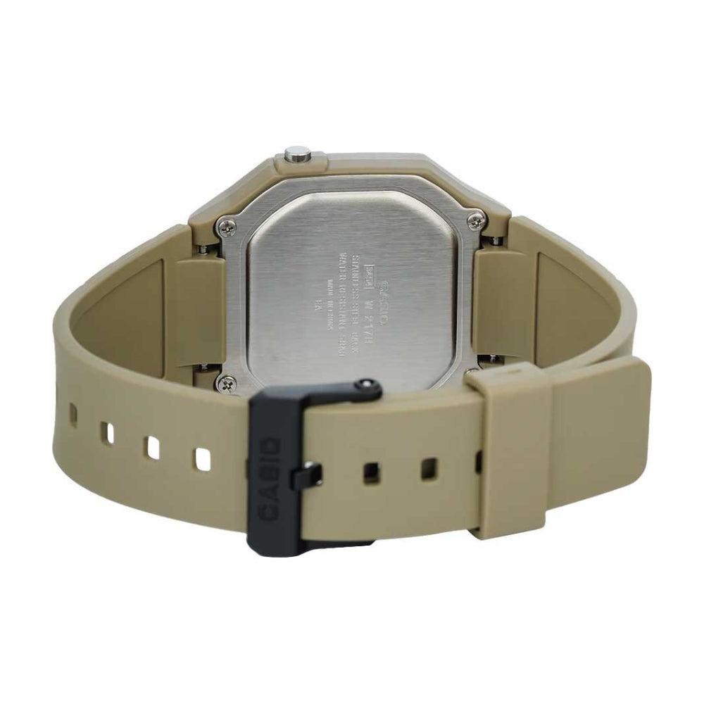 Casio Youth Digital beige Color Strap Men's Watch | W-217H-5AVDF