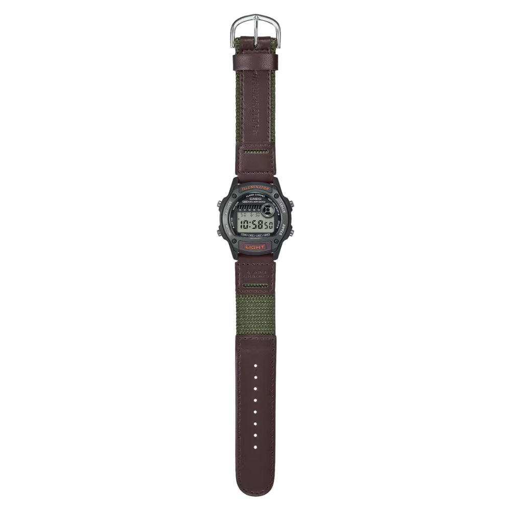Casio Brown Strap Digital Unisex Watch W-220HF-3AVDF