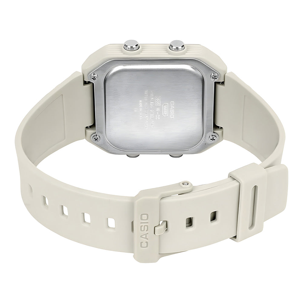 Casio Youth Digital White Resin Unisex Watch | W-221H-8AVDF