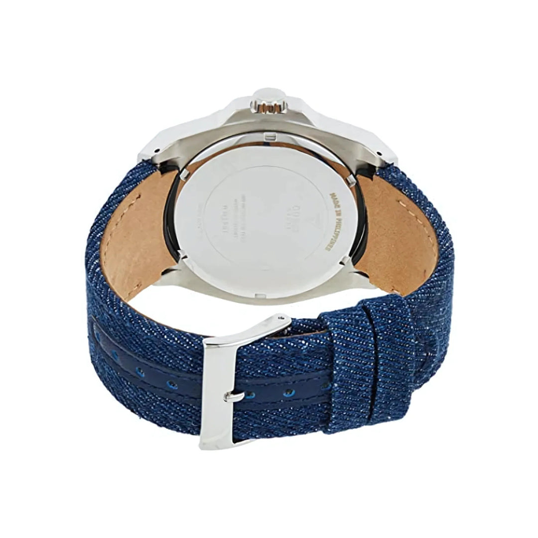 Guess Legacy Multifunction Blue Dial Leather Band Men's Watch| W1058G1