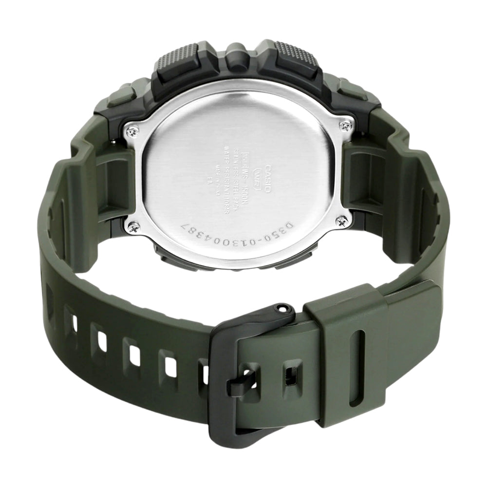 CASIO Youth Digital WS-1500H-3BVDF| Army Green Men’s Watch