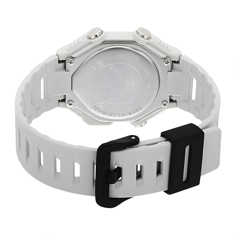 Casio Digital Bluetooth Black Dial White Strap Men's Watch WS-B1000-8BVDF