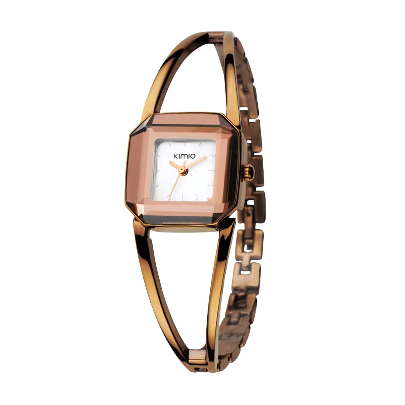 KIMIO Hollow Square White Dial Ladies Watch | K463L-C01