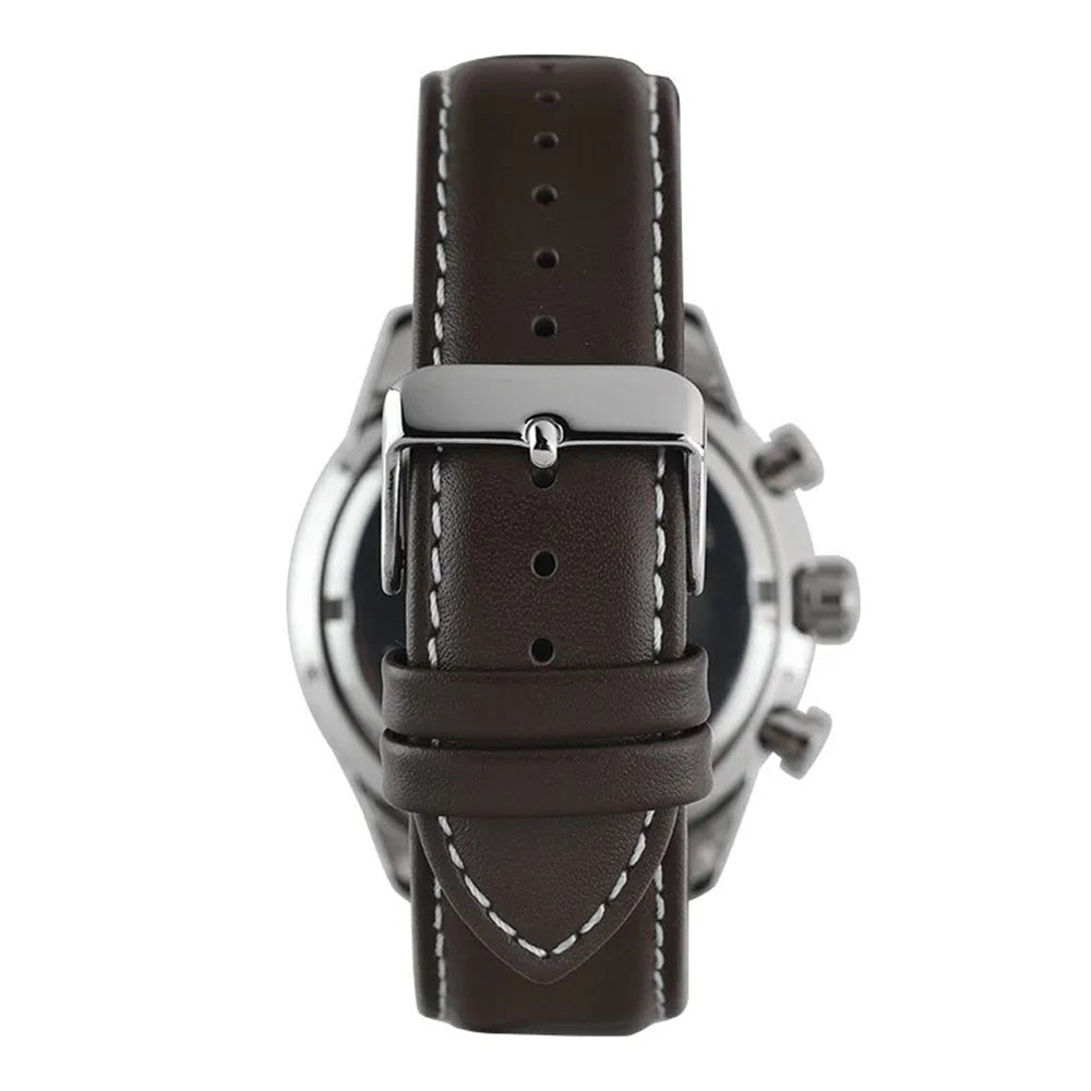 Alba Cream Dial Leather Strap Men's Watch | AM3901X