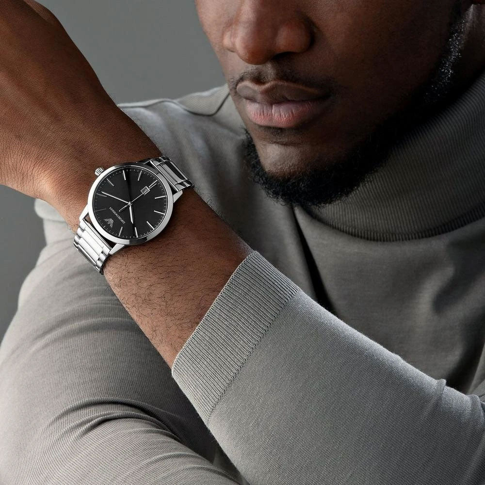 Emporio Armani Ruggero Quartz Black Dial Men's Watch | AR11310