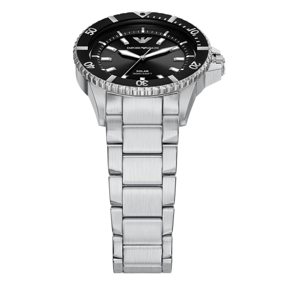 Emporio Armani World Explorer Solar Black Dial Men's Watch | AR11787