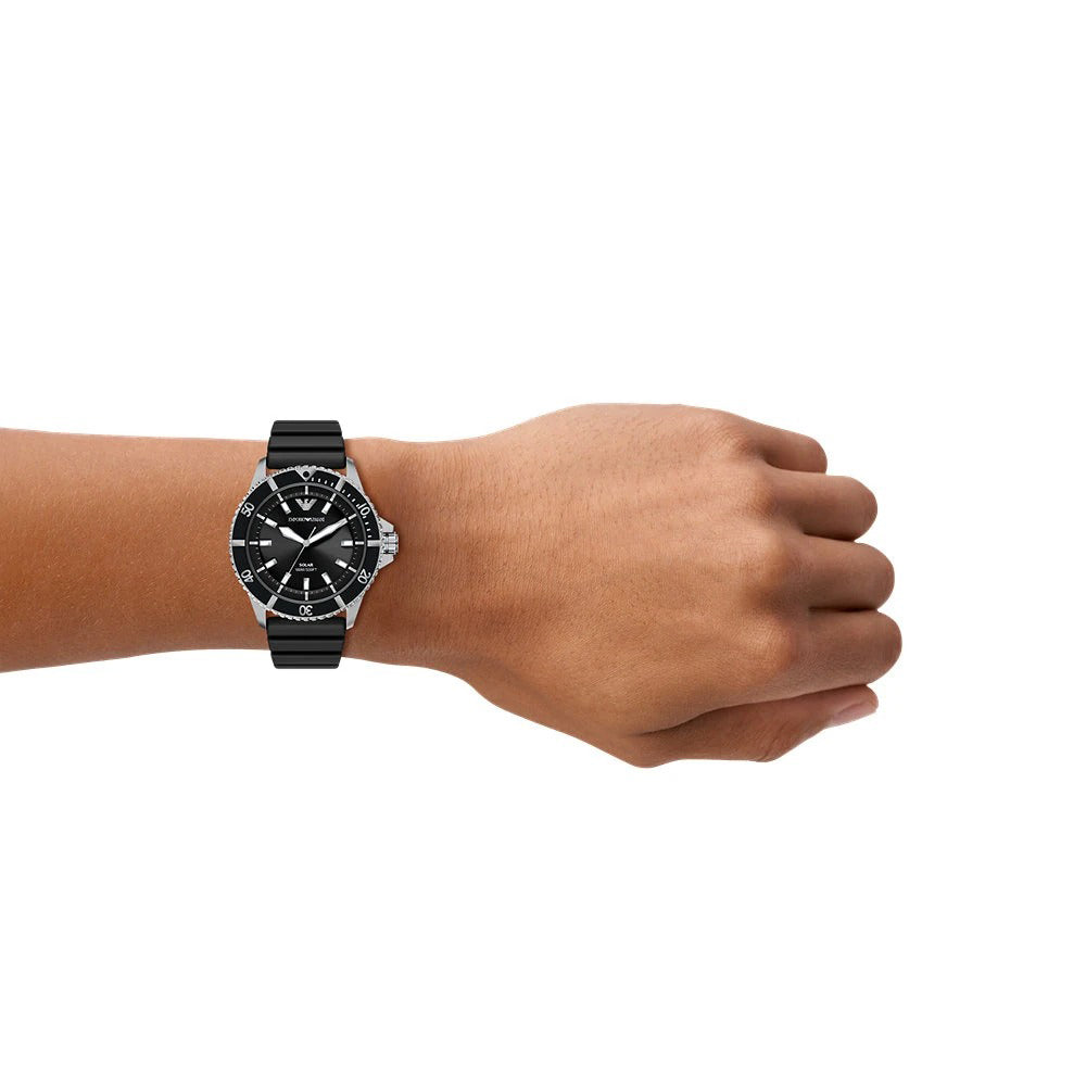 Emporio Armani World Explorer Solar Black Dial Watch | AR11788