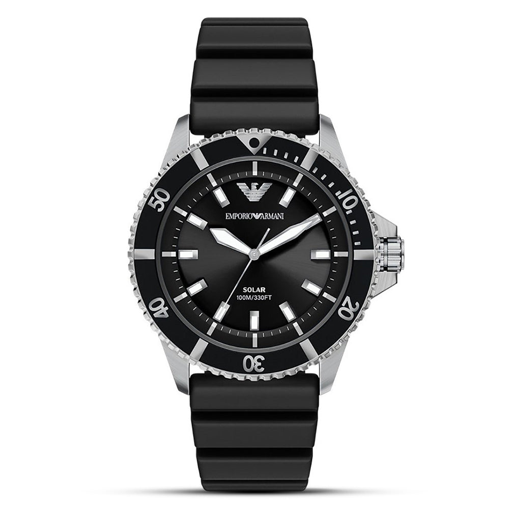 Emporio Armani World Explorer Solar Black Dial Watch | AR11788