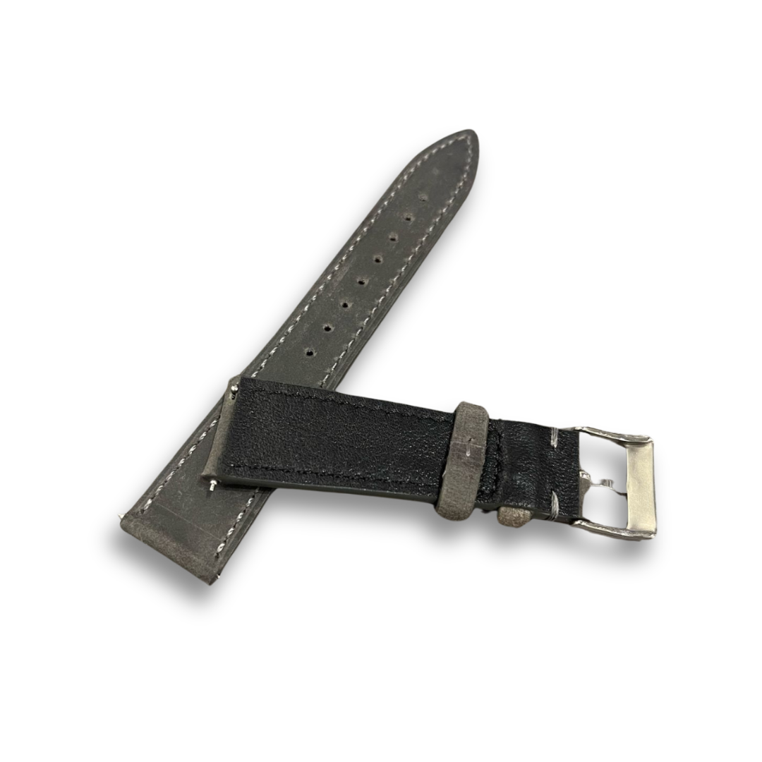 Leather Strap Plain Grey | 22MM