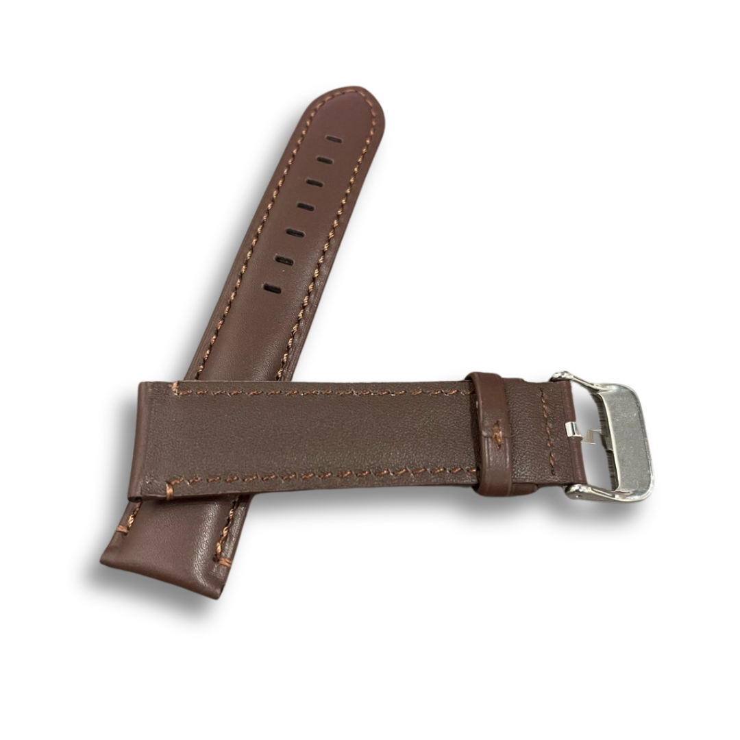 Peyton Rous Plain Dark Brown Leather Strap | 20MM