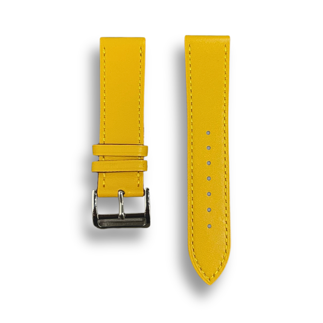 Cavern Yellow Textured Soft Leather Watch Strap | 22MM