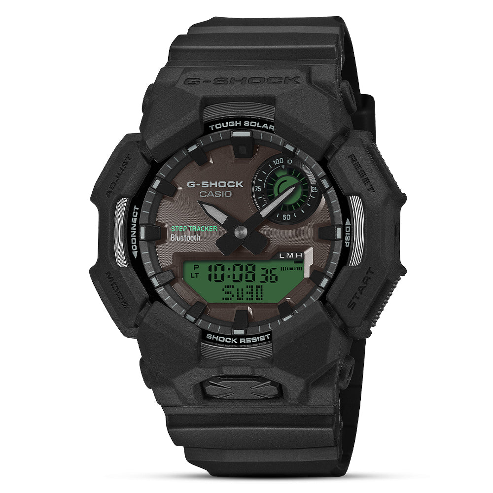 CASIO G-SHOCK ANALOGUE DIGITAL GREEN DIAL WATCH | GA-B010BEG-1ADR