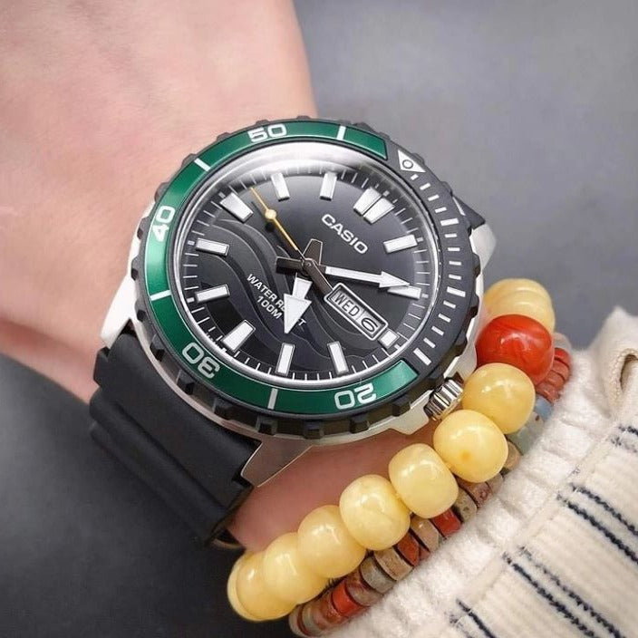 CASIO STANDARD Black Dial Men's Watch| MTD-125-1AV