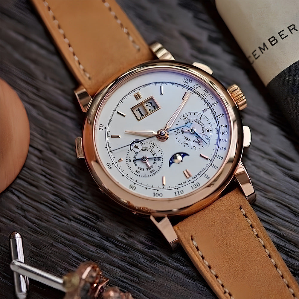 Leather Strap Plain Tan Brown | 20MM